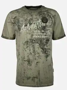 Herren Shirt mit Frontprint Grün
