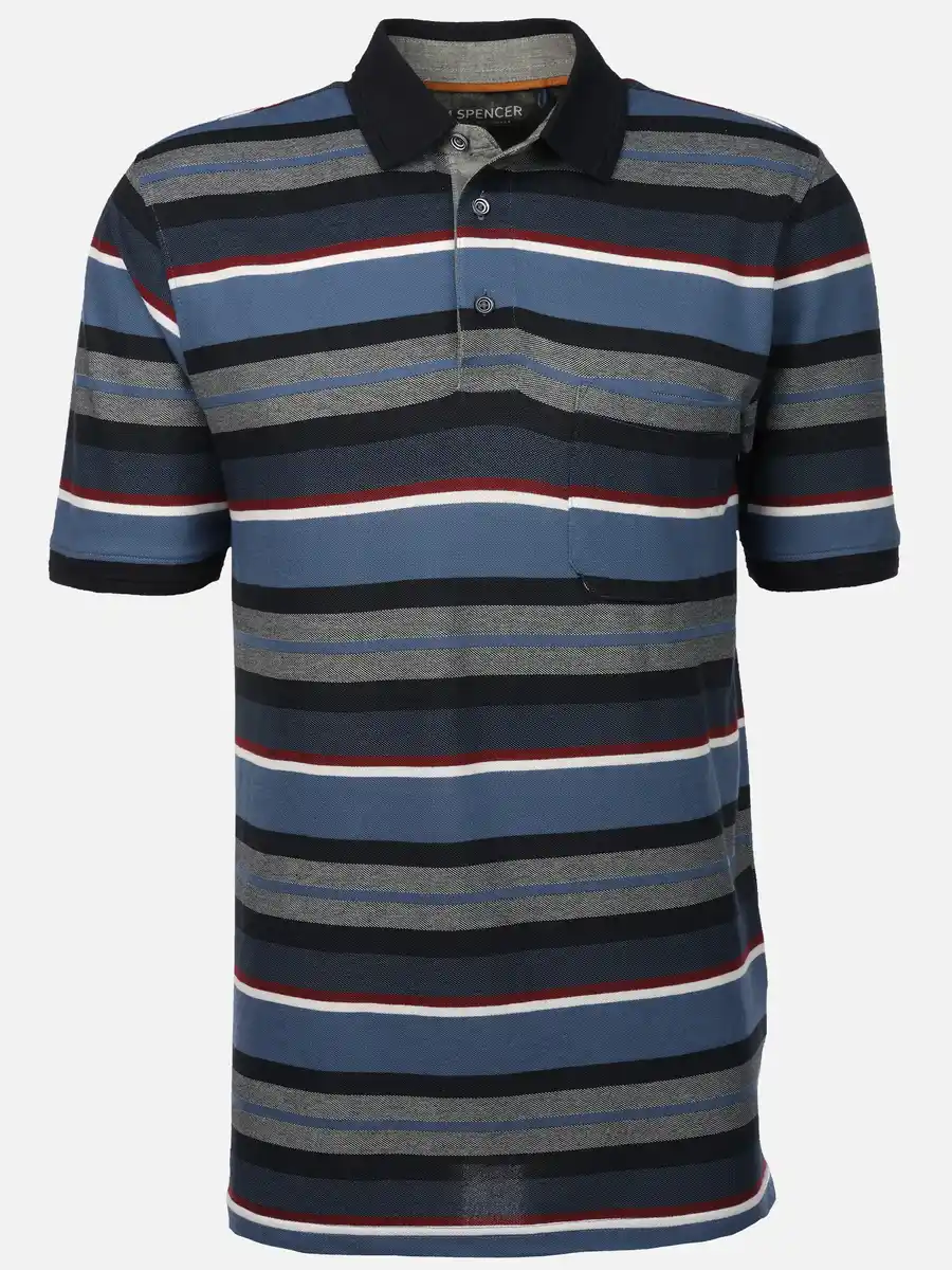 Bild 1 von Herren Poloshirt im Streifenlook Blau