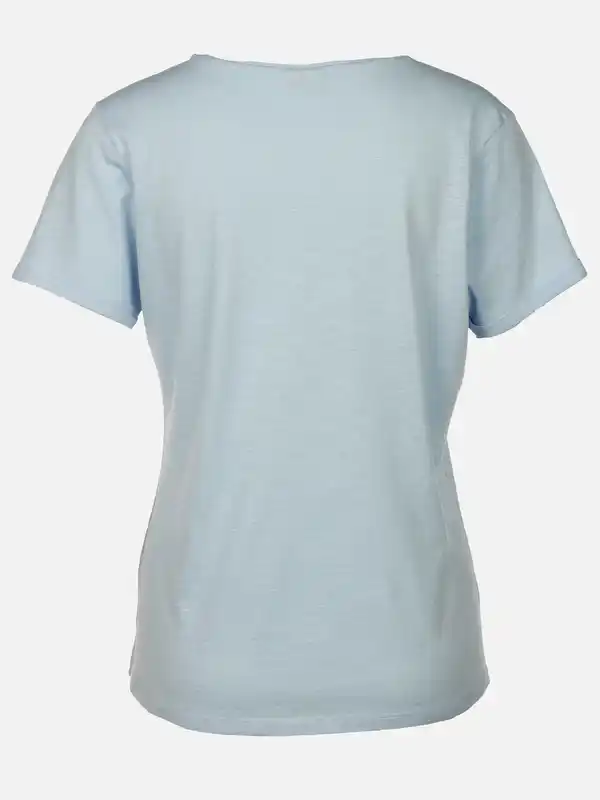 Bild 2 von Damen Shirt mit Glitzerprint und Glitzersteinchen Blau