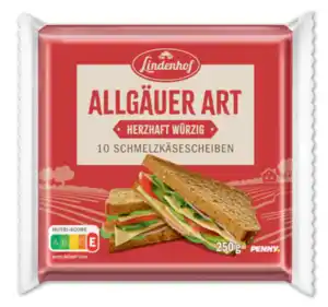 LINDENHOF Allgäuer Art Schmelzkäsescheiben