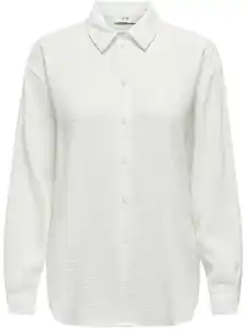 JDY THEIS LIFE L/S LOOSE SHIRT WVN NOOS Bluse Weiß