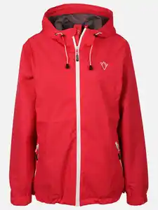 Damen Regenjacke mit Packsack Pink