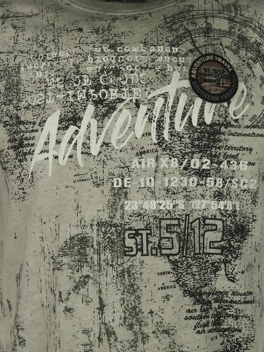 Bild 3 von Herren Shirt mit Frontprint Grün