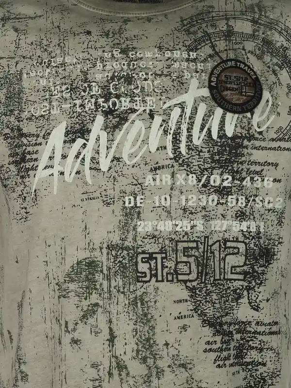 Bild 3 von Herren Shirt mit Frontprint Grün