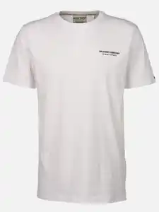 Herren Shirt mit Logo-Schriftzug Weiß