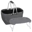 Bild 1 von Picknickkorb mit Deckel 2-in-1, grau