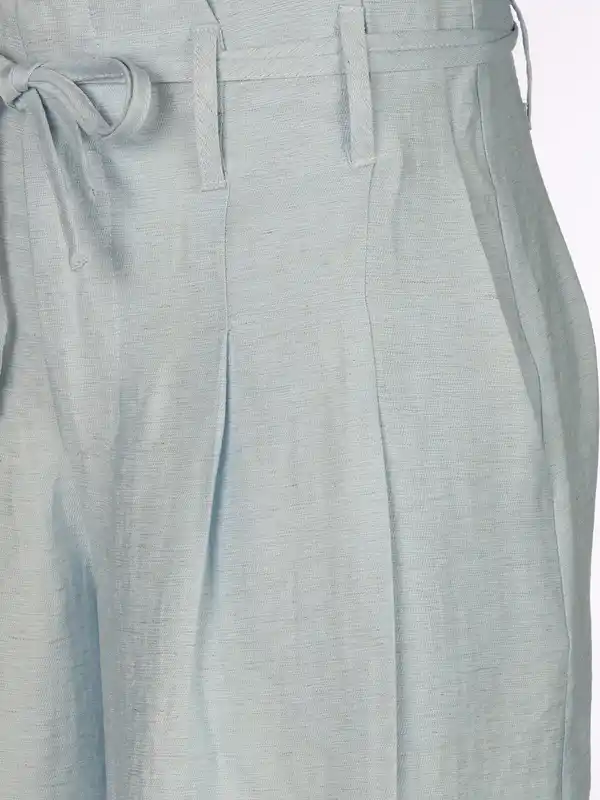 Bild 4 von Damen Marlene Hose in Leinenoptik Blau