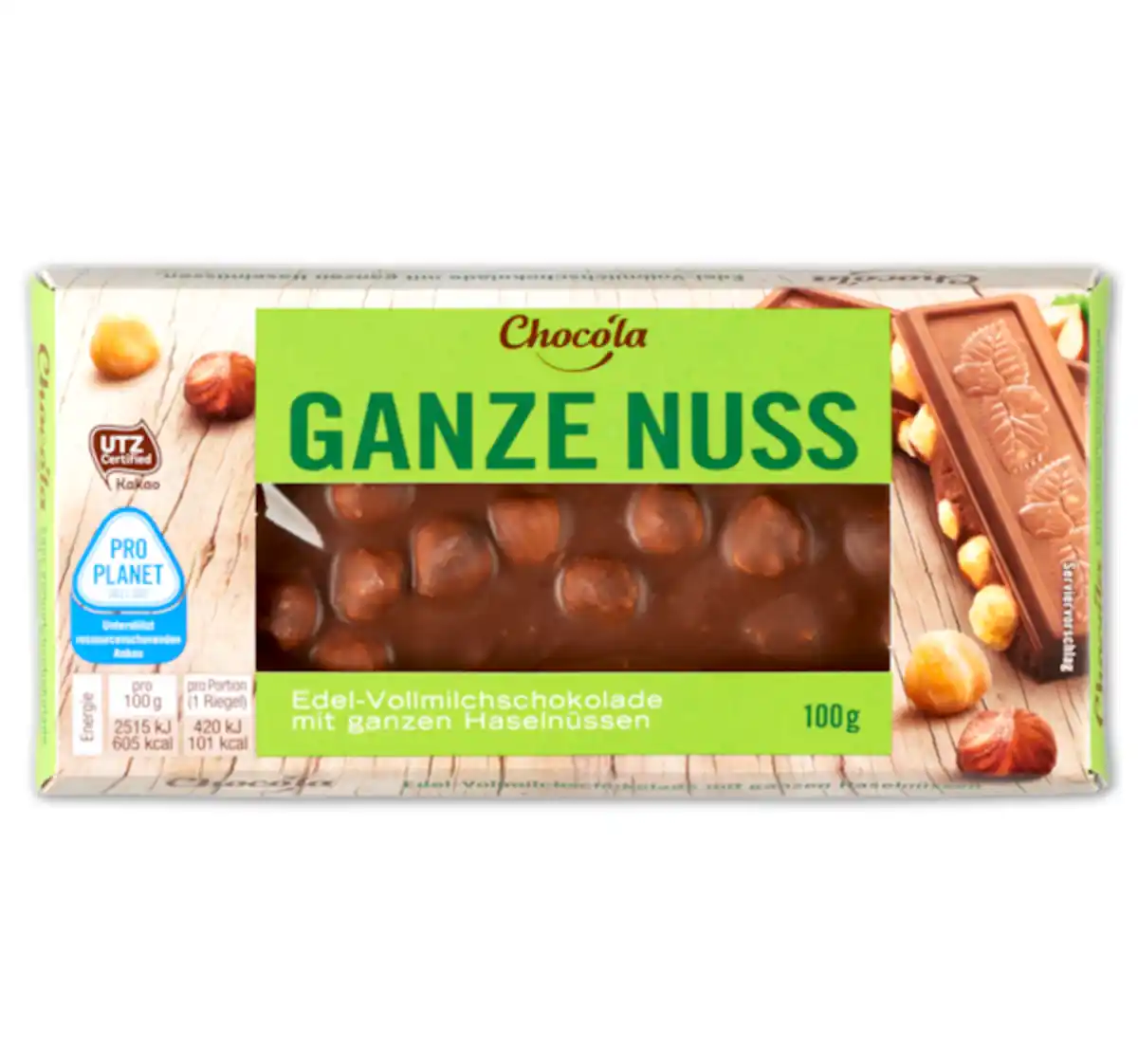 Bild 1 von CHOCO'LA Ganze Nuss Schokolade