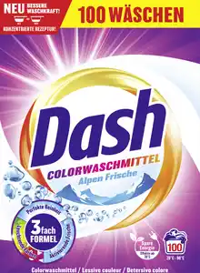 Dash Colorwaschmittel Pulver Großpackung 100 WL