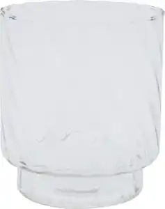 IDEENWELT Glaswindlicht gedreht transparent klein