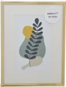 IDEENWELT STAHL RAHMEN GOLD 10X15CM