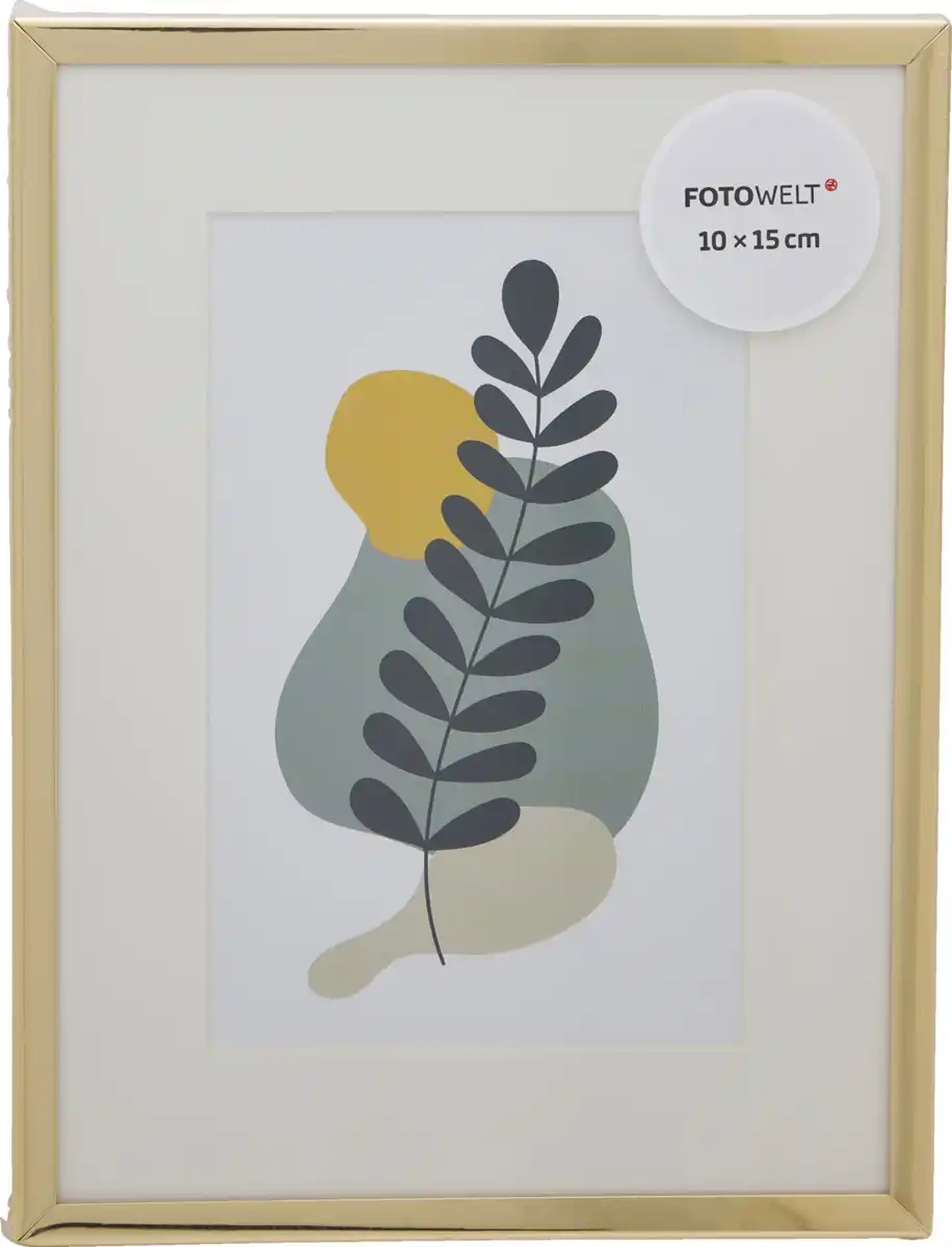 Bild 1 von IDEENWELT STAHL RAHMEN GOLD 10X15CM