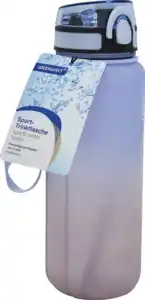 IDEENWELT Sporttrinkflasche 1 L hellblau mauve