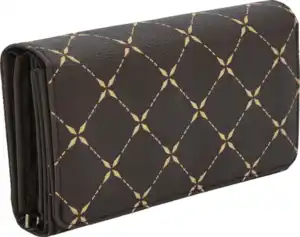 IDEENWELT GELDBÖRSE MIT MUSTER BRAUN