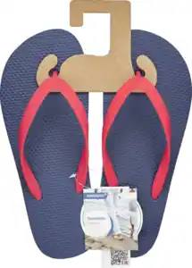 IDEENWELT V-Sandale 37/38 blau/rot