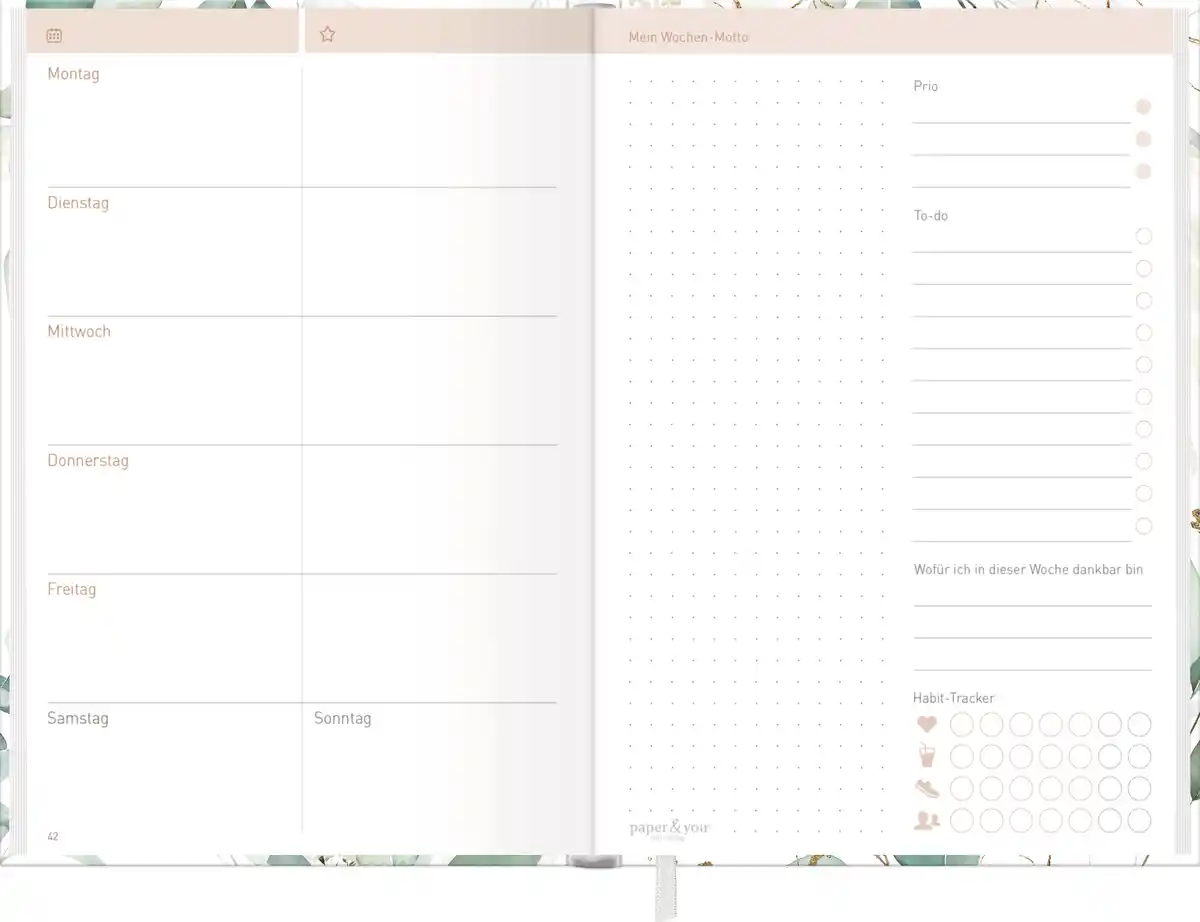 Bild 3 von Häfft Work & Life Wochenplaner A5