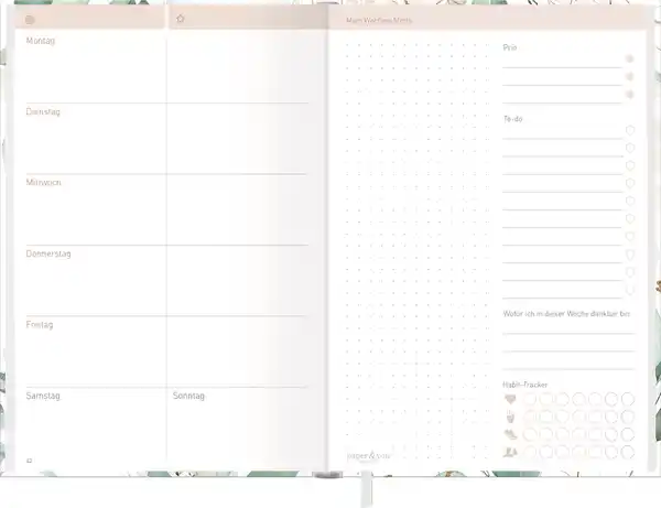 Bild 3 von Häfft Work & Life Wochenplaner A5