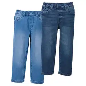 LILY & DAN Kleinkinder Jeans 2er-Pack, Jungen, Blau, 92