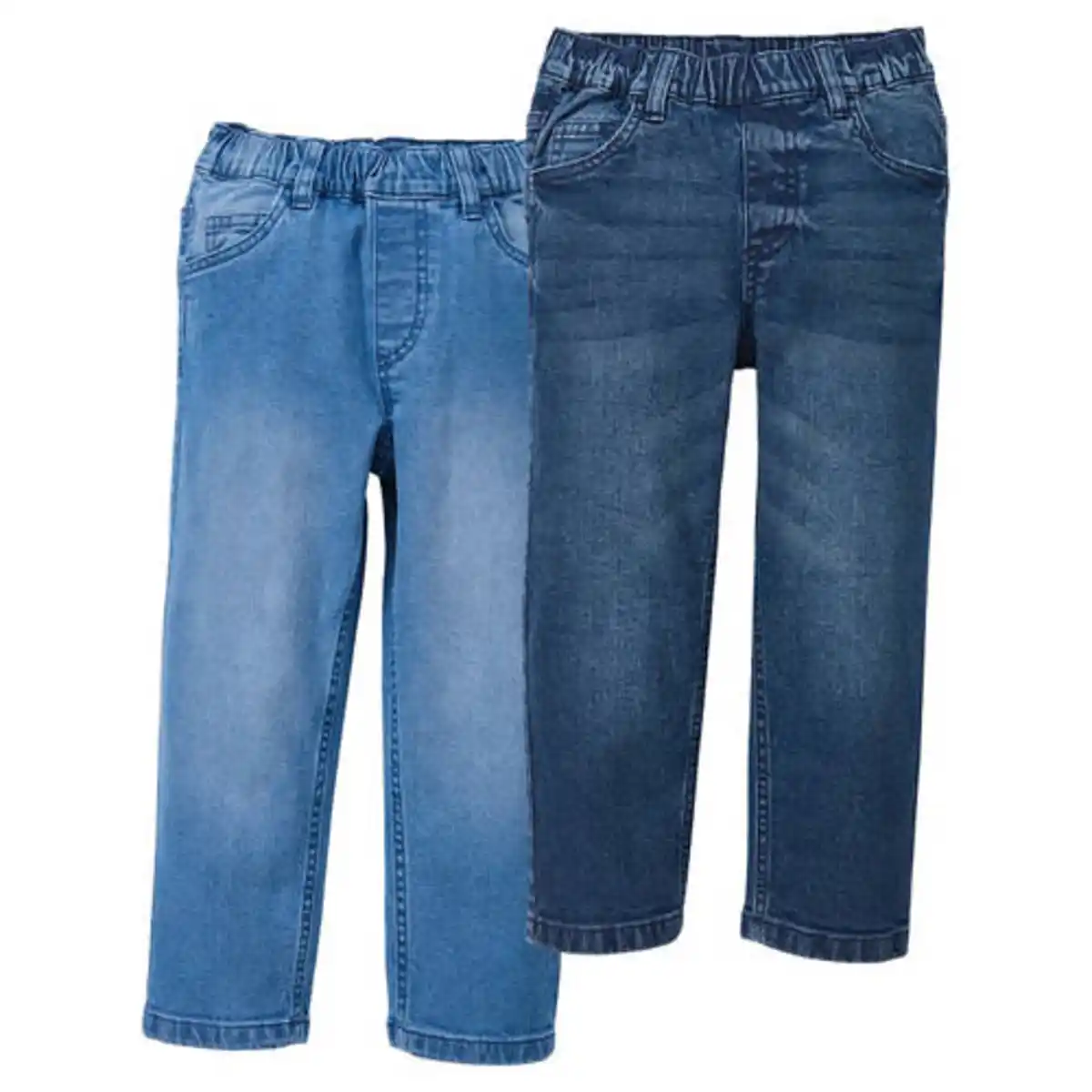 Bild 1 von LILY & DAN Kleinkinder Jeans 2er-Pack, Jungen, Blau, 92