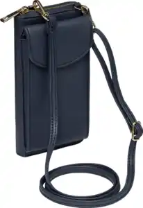 IDEENWELT Handy-Geldbörse schwarz & navy H16