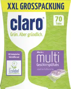 claro Alles in 1 Multi Geschirrtabs XXL Grosspackung