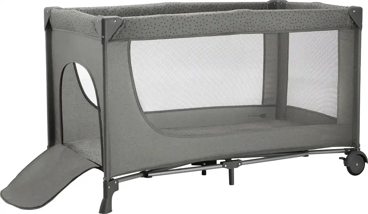 Bild 2 von Kinderkraft Klappbares 3-in-1-Kinderbett JOY 2 mit Zubehör Grau