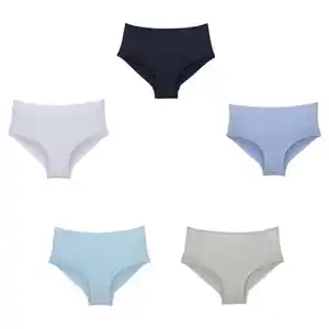 LILY & DAN Kinder Unterwäsche / Retropants 5er-Set, Blau Hipster, 122/128