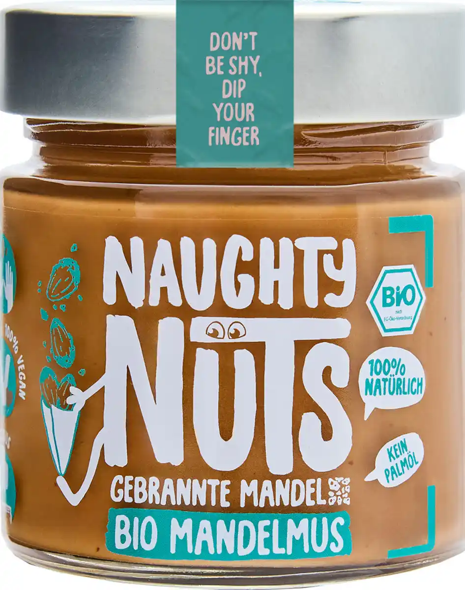 Bild 1 von Naughty Nuts Bio Mandelmus Gebrannte Mandel, 250 g