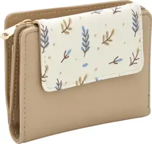 IDEENWELT Geldbörse beige Blümchen