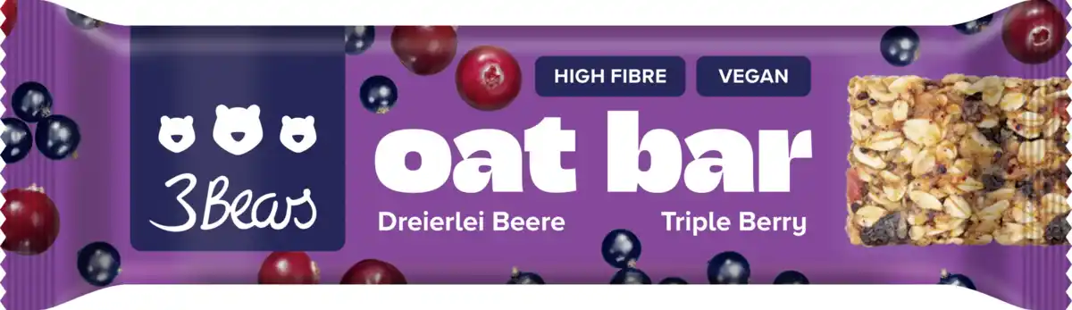 Bild 1 von 3Bears Oat Bar - Dreierlei Beere, 45 g