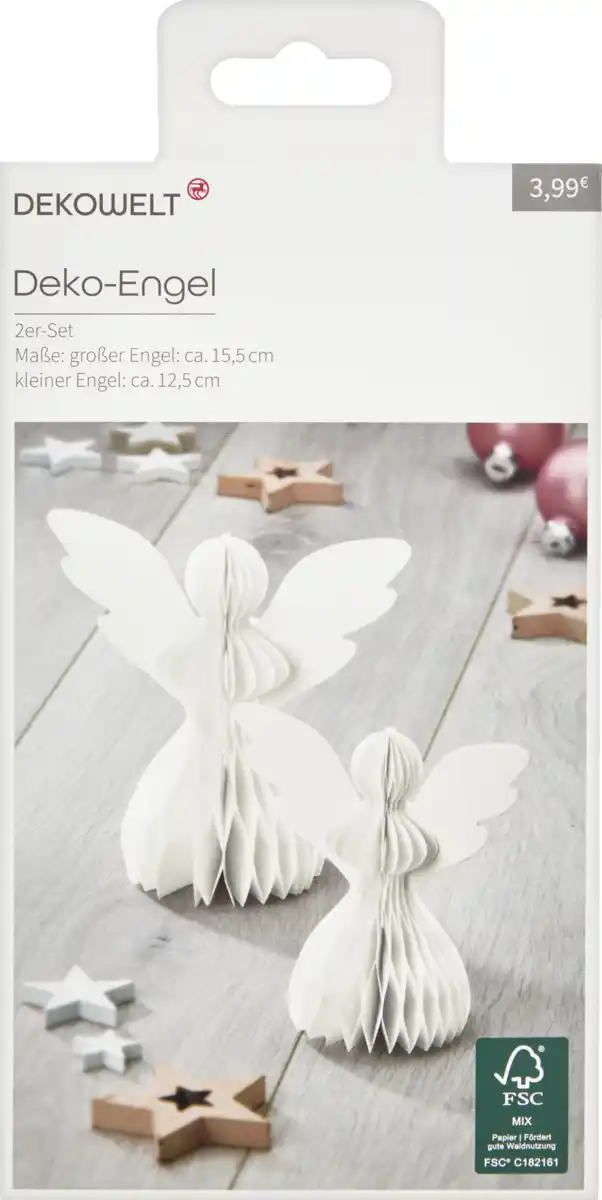 Bild 1 von DEKOWELT PAPIER TANNENBAUM 2ER SET