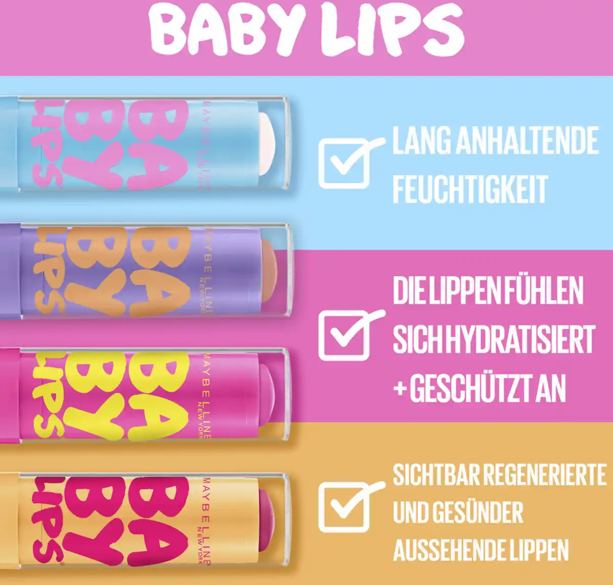 Bild 4 von Maybelline New York Babylips Lippenbalsam Pink Punch, 4,8 g
