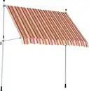 Bild 1 von TrendLine Balkon-Markise 2,5 x 1,3 m orange-weiß gestreift