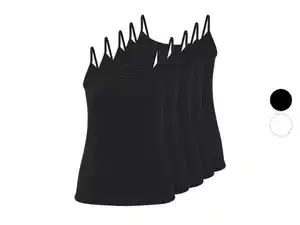 esmara® Damen Spaghettiträgerhemden, 5 Stück