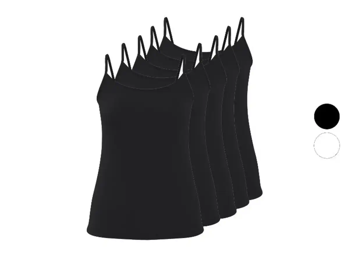 Bild 1 von esmara® Damen Spaghettiträgerhemden, 5 Stück