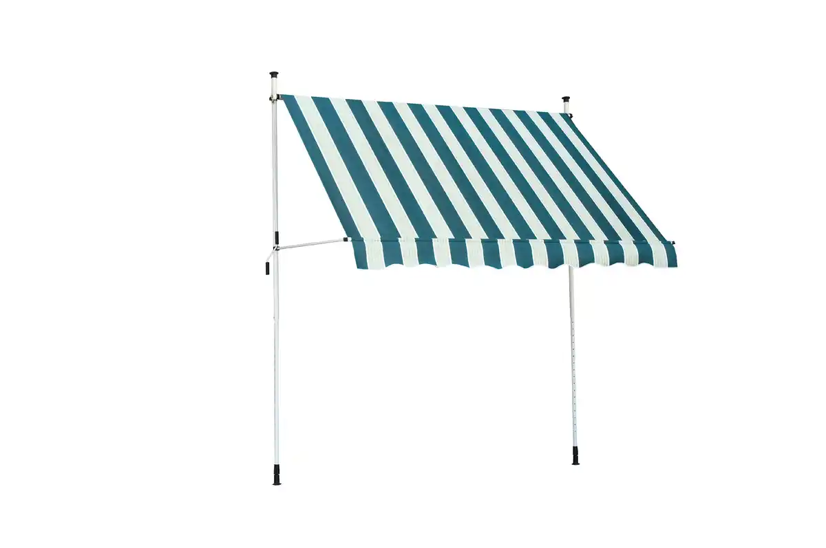 Bild 1 von TrendLine Balkon-Markise 2,5 x 1,3 m grün-weiß gestreift