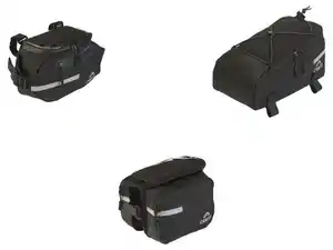 CRIVIT Fahrrad-Lenkertasche / Fahrrad-Doppel-Rahmentasche / Fahrrad-Gepäckträgertasche