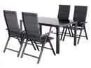 Bild 1 von LIVARNO® Alu-Premium-Set »Toronto«, 5-teilig - Standardtisch & 4 Klappsessel