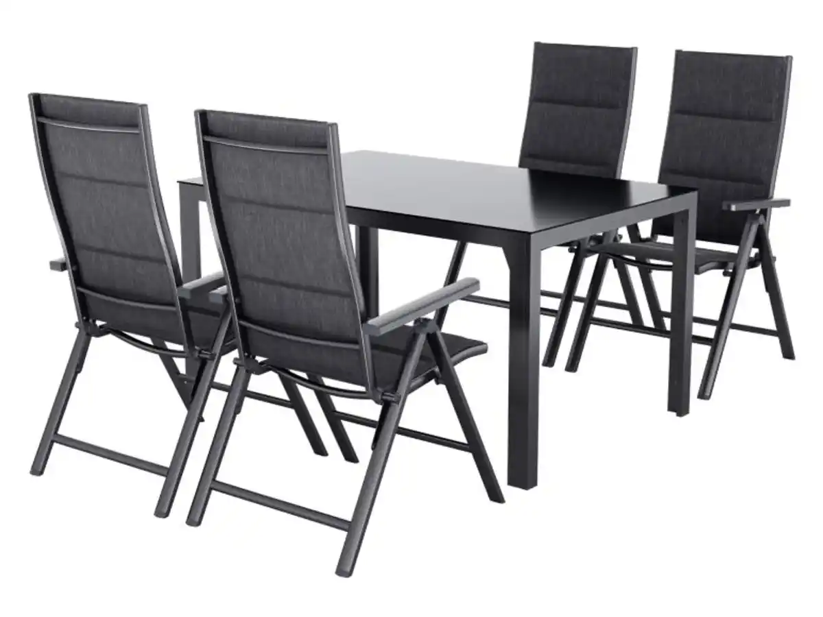 Bild 1 von LIVARNO® Alu-Premium-Set »Toronto«, 5-teilig - Standardtisch & 4 Klappsessel