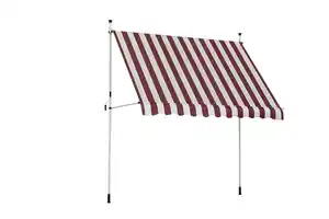 TrendLine Balkon-Markise 3 x 1,3 m rot-weiß gestreift