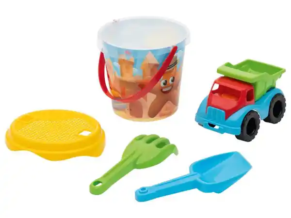 Bild 2 von lupilu® Sandspielzeug mit Eimer / Lastwagen / Gießkanne / Eiscreme