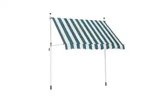 TrendLine Balkon-Markise 3 x 1,3 m grün-weiß gestreift