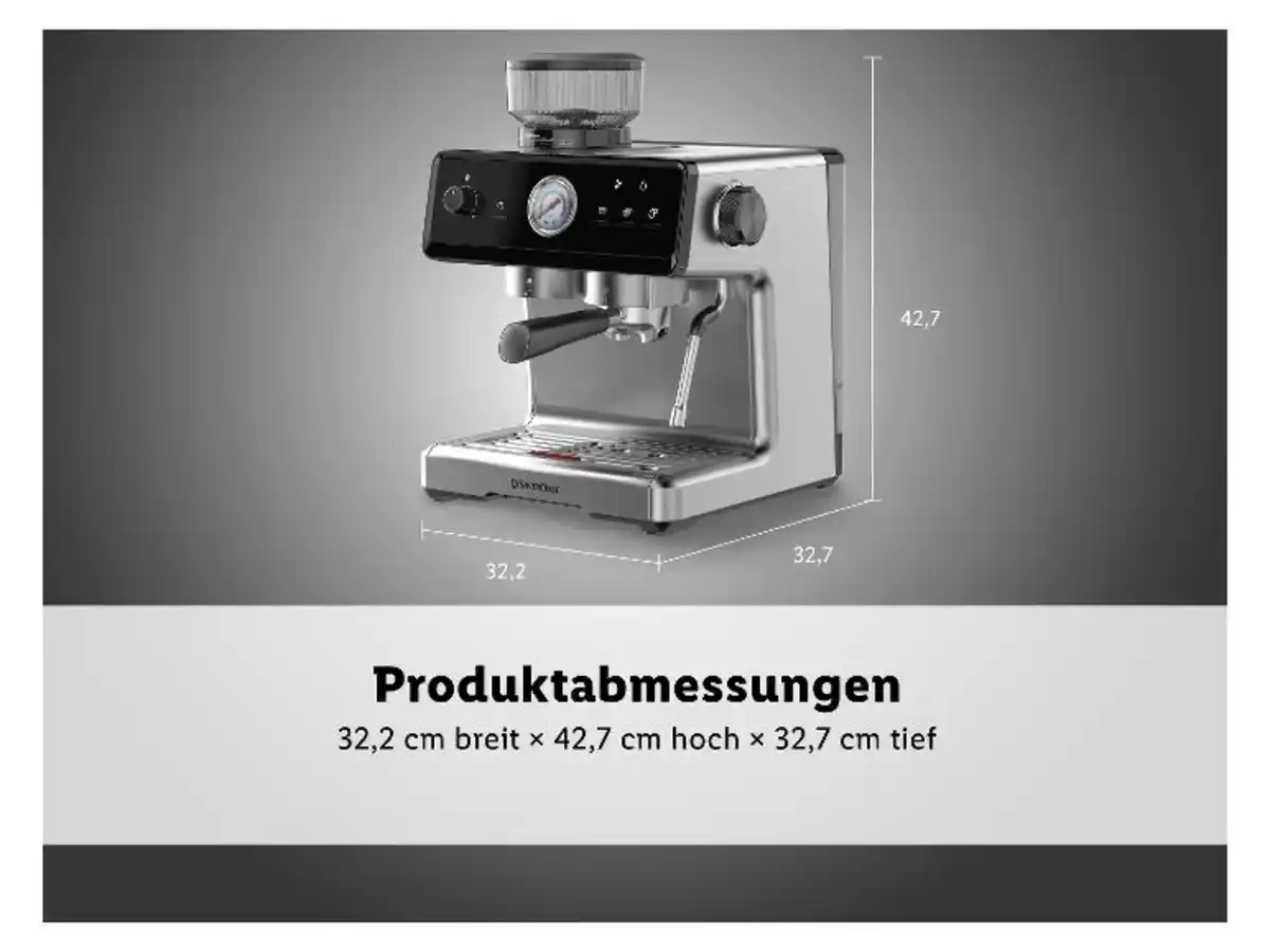 Bild 2 von SILVERCREST® Premium-Espressomaschine »SEMST 1500 A1«