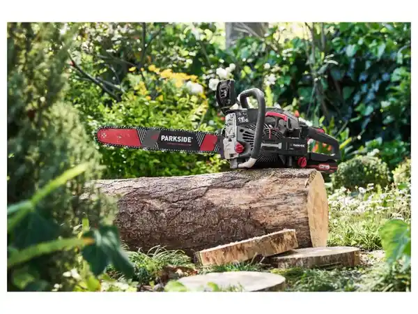 Bild 3 von PARKSIDE PERFORMANCE® Benzin-Kettensäge mit Elektrostart »PPBKS 56 C3«