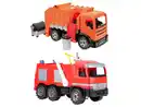 Bild 1 von LENA GIGA TRUCKS Feuerwehr Actros / GIGA TRUCKS Müllwagen, Schaukarton