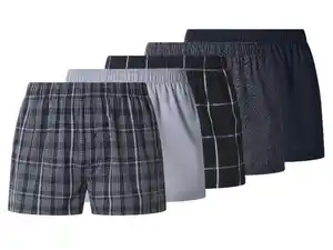 esmara Men Herren Webboxer, 5 Stück