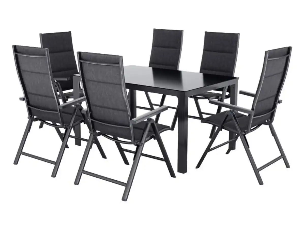 Bild 1 von LIVARNO® Alu-Premium-Set »Toronto«, 7-teilig - Standardtisch & 6 Klappsessel