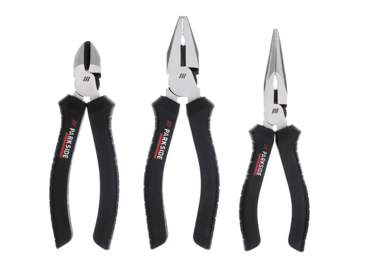 Bild 2 von PARKSIDE PERFORMANCE® Zangen-Set, 3-teilig, mit 3-Komponenten-Griffen
