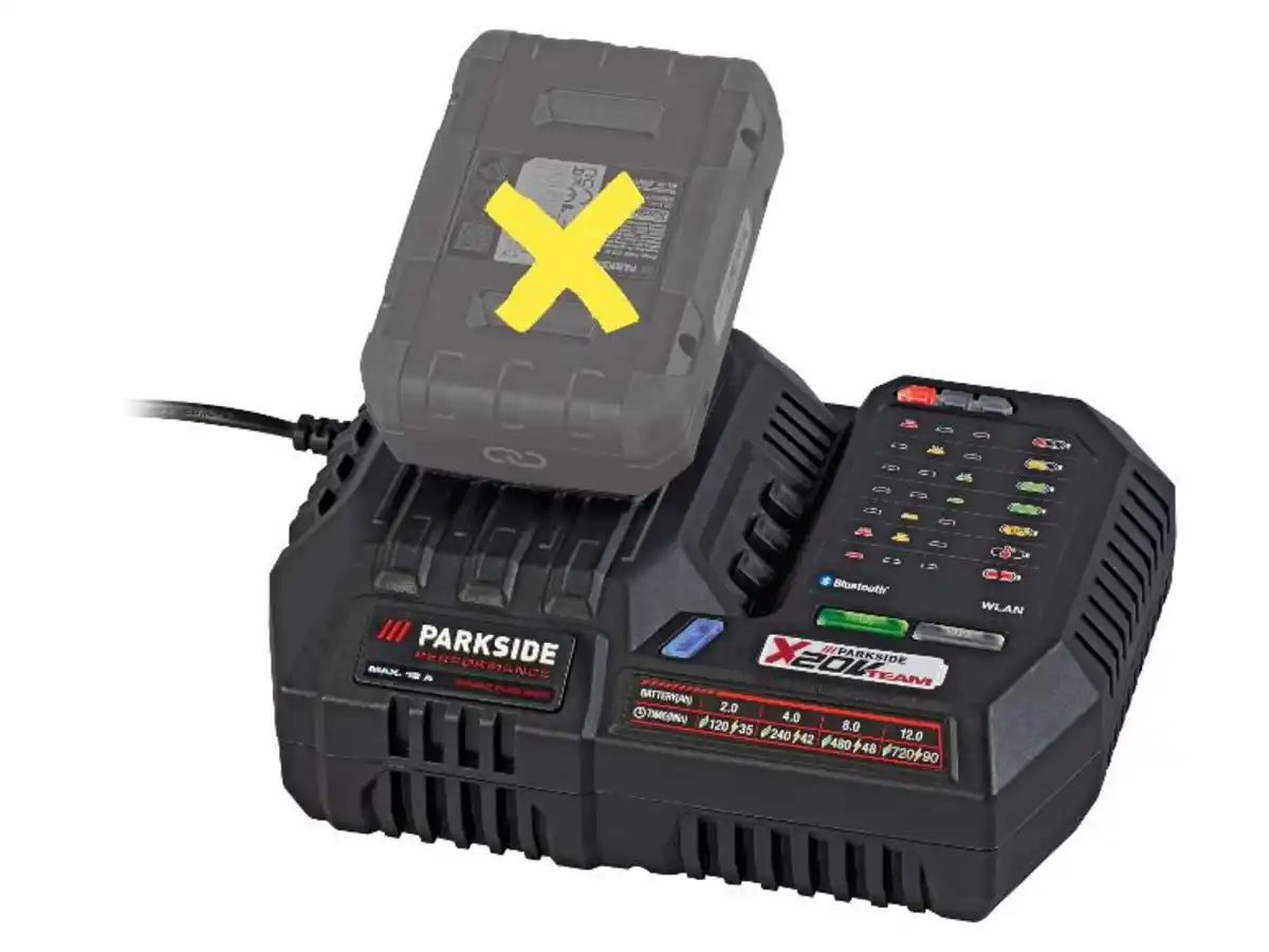 Bild 1 von PARKSIDE PERFORMANCE® 20 V / 12 A Smart-Akku-Ladegerät »PLGS 2012 A1«, ohne Akku