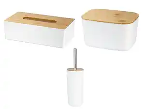 LIVARNO® Toilettenbürste / Kosmetik-Taschentuchbox / Aufbewahrungsbox
